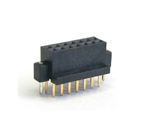 1.27Female Header， Dual Rows， SMT， U type， Metal Cap